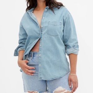Oversized Chambray shirt size M